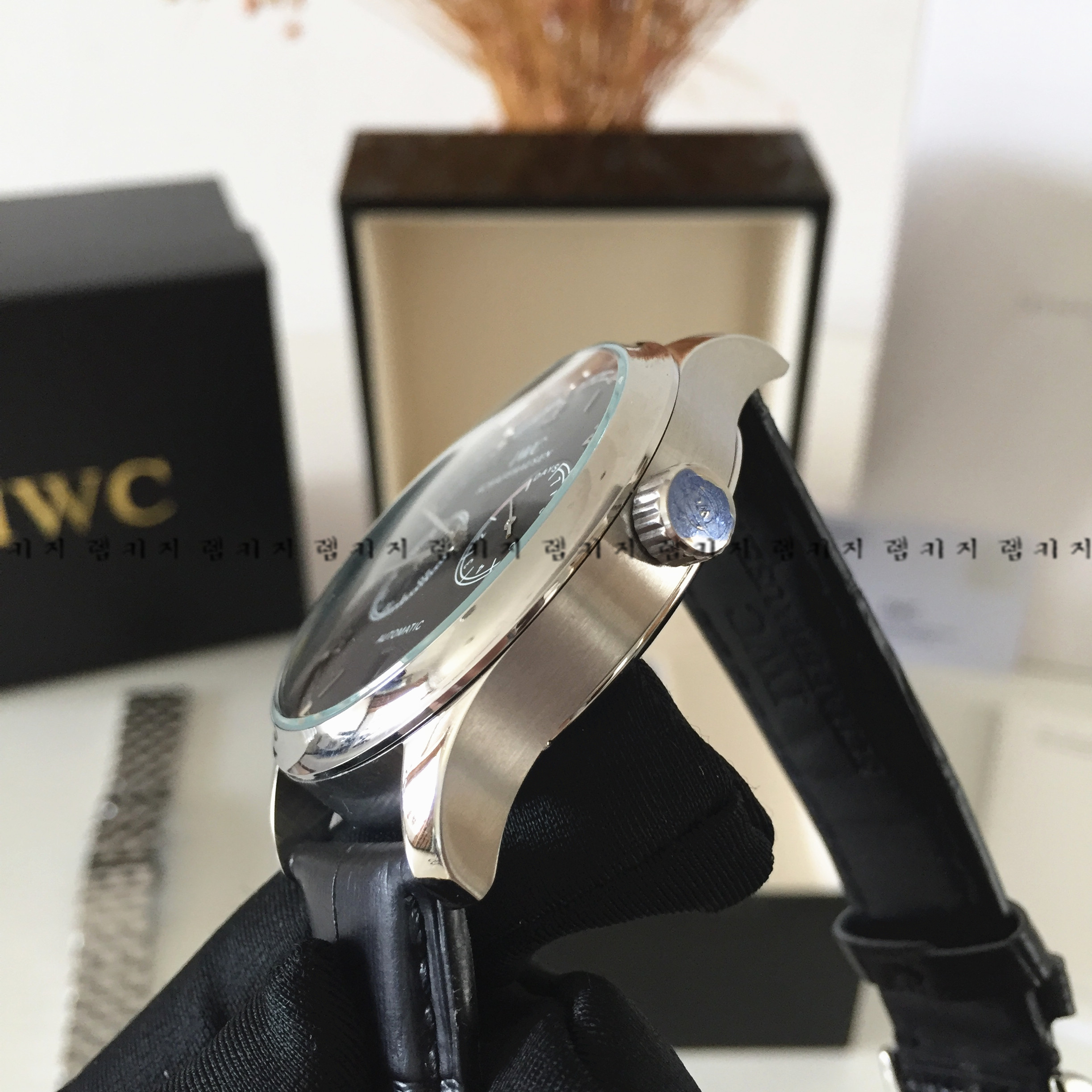 IWC 포르투기즈 7DAY 가죽시계 + 메탈스트랩